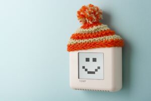 smart-thermostat-wearing-knit-hat