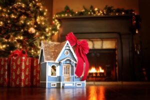 tiny-house-gift-under-christmas-tree