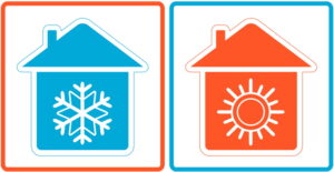 outline-of-cold-blue-home-on-left-outline-of-hot-red-home-on-right